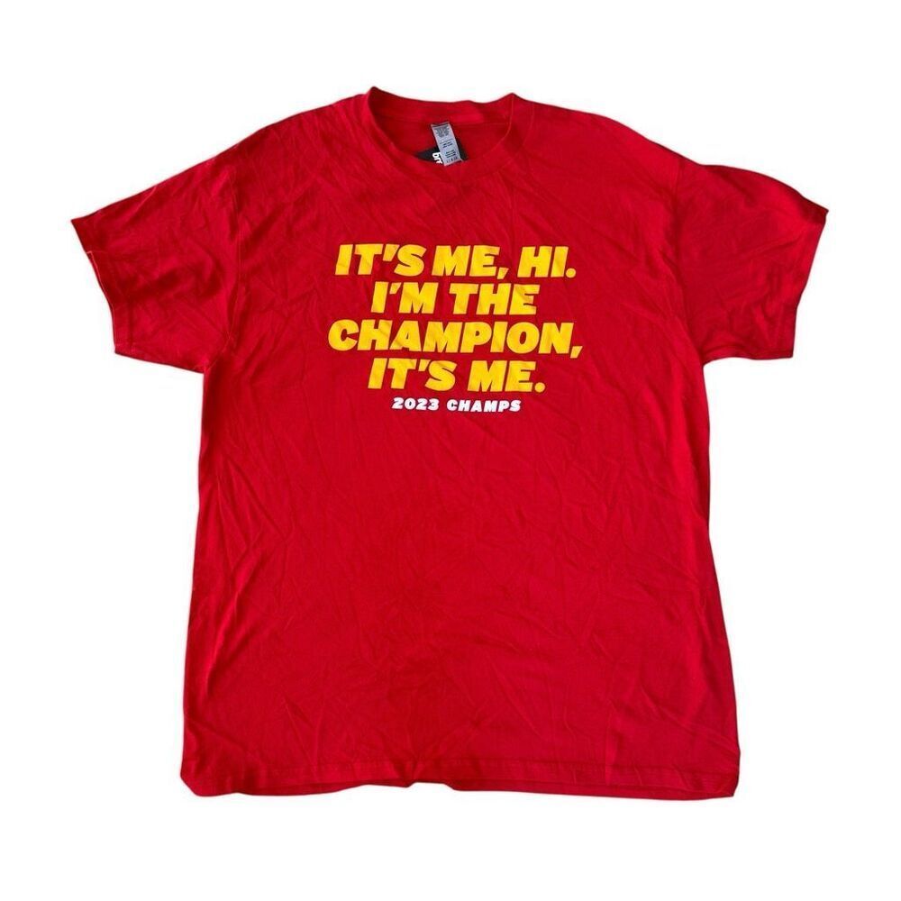 BreakingT Mens NFL Kansas City Chiefs I’m The Champion Shirt size L NWT